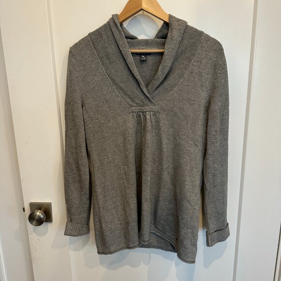 Eddie Bauer Sweater Womens Size Medium Shawl Collar‎ Outdoor Casual Preppy - Picture 1 of 6